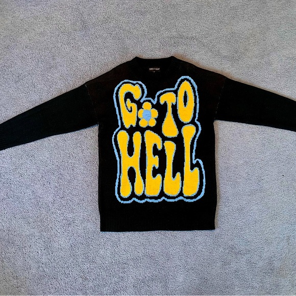 NWOT Dolls Kill Worst Kinda Curse oversized sweater - Picture 2 of 12